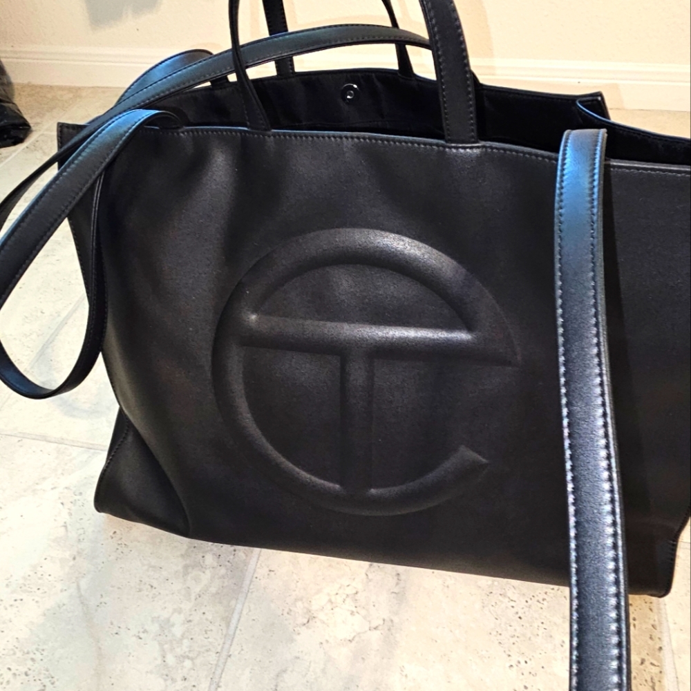 Authentic Telfar black large tote